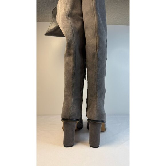 Vince Camuto Dreven Over The Knee Boot Grey Womens Size 11 High Block Heel Dress - Picture 7 of 13